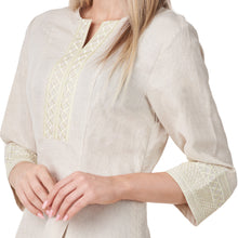 Load image into Gallery viewer, Anne Kelly Embroidered Linen Dress