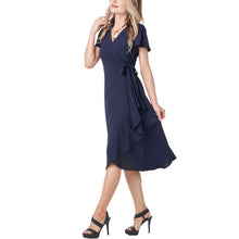 Load image into Gallery viewer, Arthur Yen Fit And Flare Wrap Dress