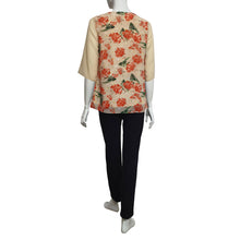 Load image into Gallery viewer, Joan Allen Floral Chiffon Overlay Blouse