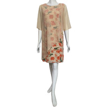 Load image into Gallery viewer, Joan Allen Floral Chiffon Overlay Dress