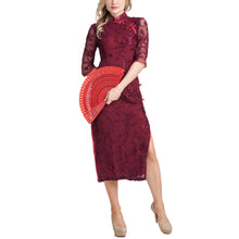 Load image into Gallery viewer, Joan Allen Embroidered Cheongsam