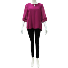 Load image into Gallery viewer, Joan Allen Keyhole Chiffon Blouse