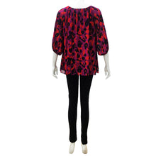 Load image into Gallery viewer, Joan Allen Abstract Print Chiffon Blouse