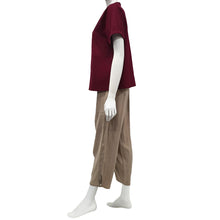 Load image into Gallery viewer, Anne Kelly Mandarin Collar Short-Sleeve Blouse