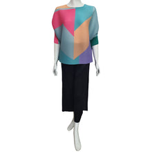 Load image into Gallery viewer, Co.lette Color Block Pleated Blouse