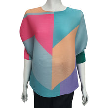 Load image into Gallery viewer, Co.lette Color Block Pleated Blouse