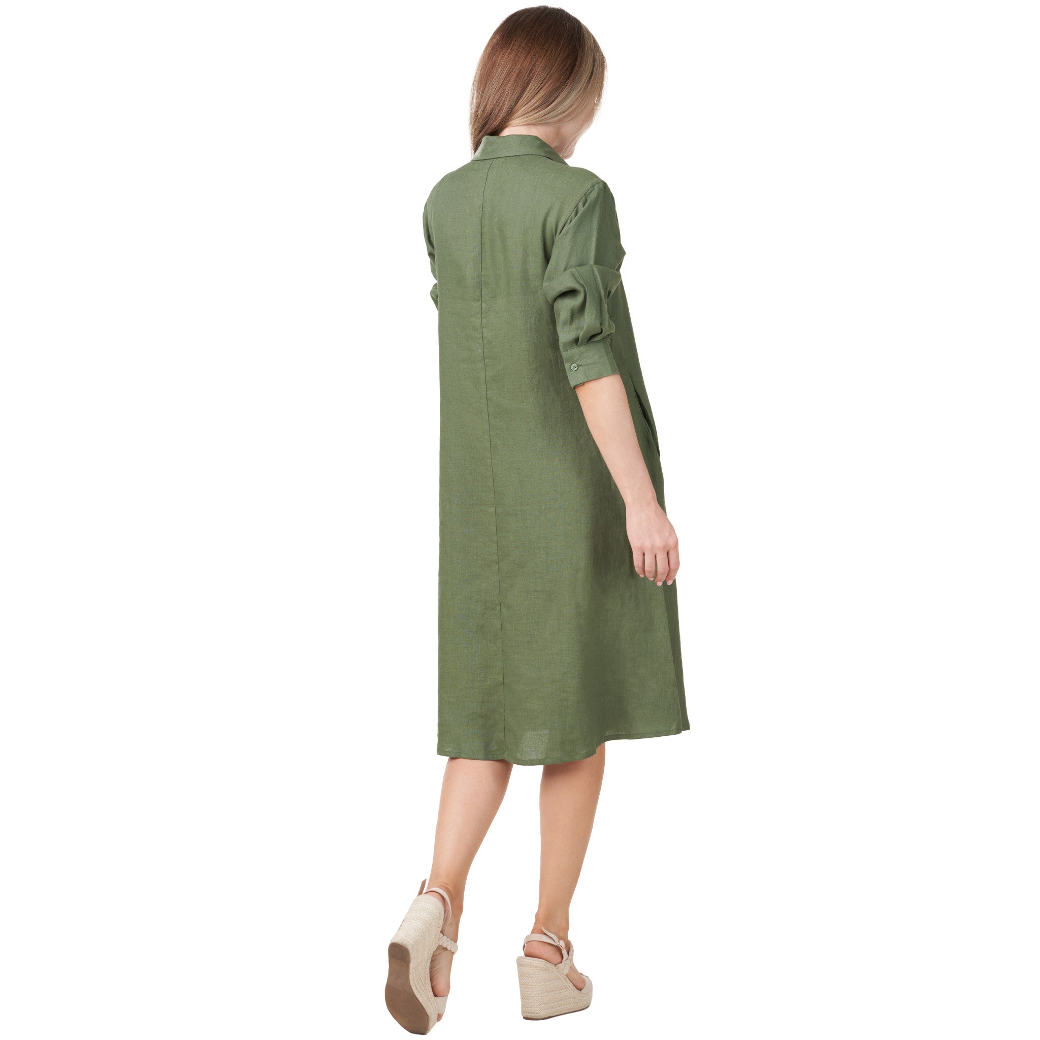 Anne Kelly Linen Shirt Dress  Yen's Studio