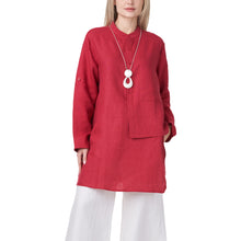 Load image into Gallery viewer, Anne Kelly Lunen Tunic Blouse

