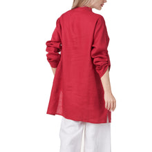 Load image into Gallery viewer, Anne Kelly Lunen Tunic Blouse
