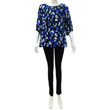 Load image into Gallery viewer, Joan Allen Abstract Print Chiffon Blouse
