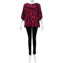 Load image into Gallery viewer, Joan Allen Abstract Print Chiffon Blouse
