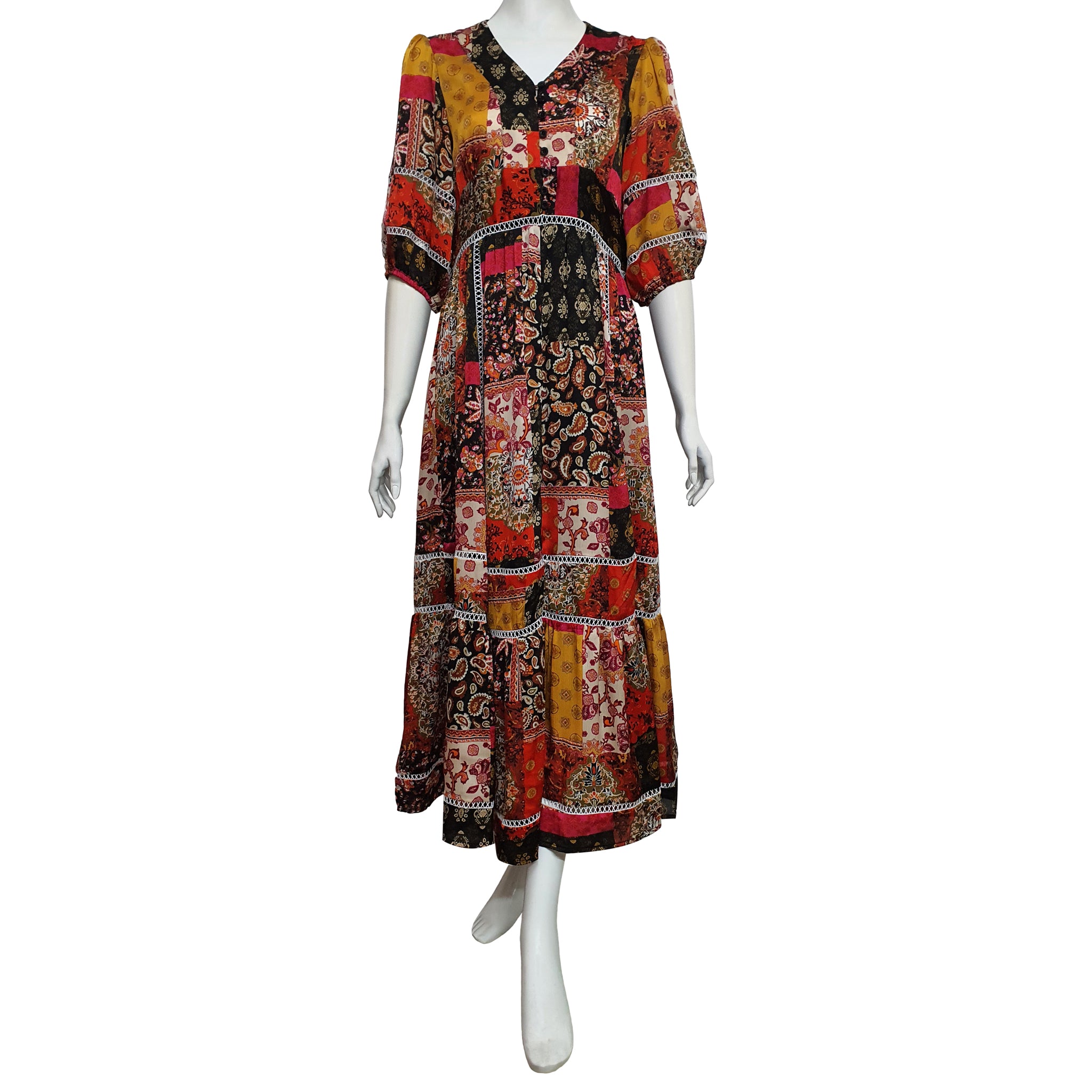 chinese dress ladies Anne Kelly Linen Dress