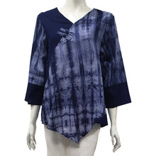 Load image into Gallery viewer, Anne Kelly Brushstroke Asymmetrical Blouse
