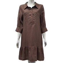 Load image into Gallery viewer, Anne Kelly Collared Ruffle Hem Dress
