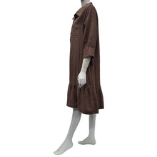Load image into Gallery viewer, Anne Kelly Collared Ruffle Hem Dress
