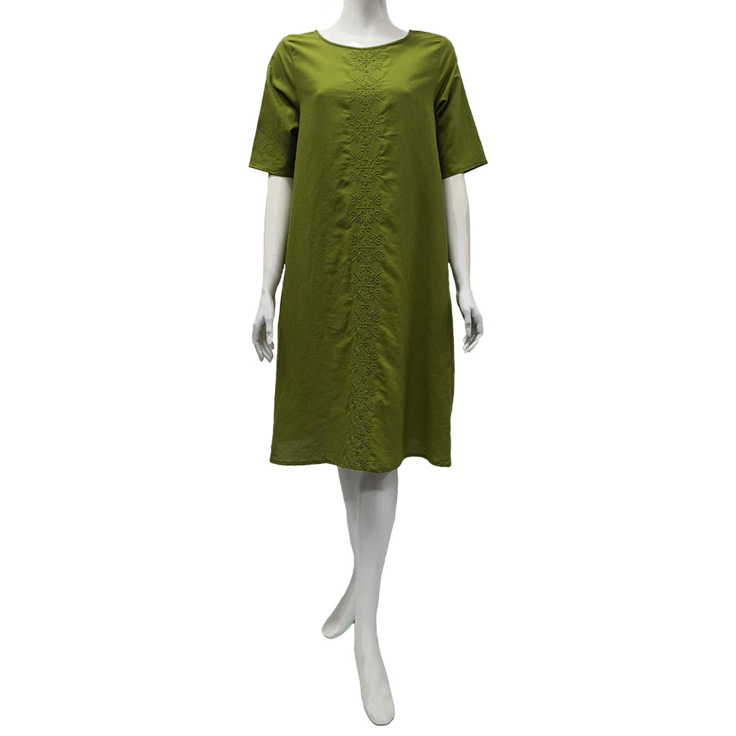 Anne Kelly Embroidered Shift Dress