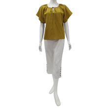 Load image into Gallery viewer, Anne Kelly Keyhole Tie-Neck Blouse
