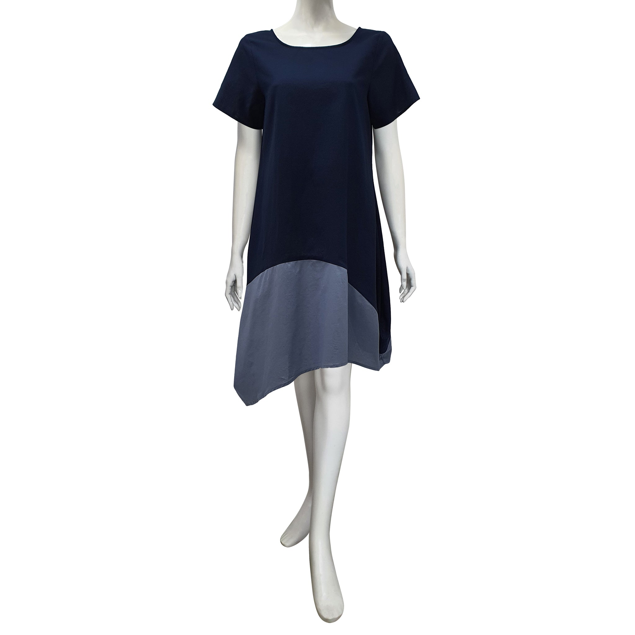 asymmetrical shift dress Joseph Ribkoff Shift Dress With Asymmetrical Neckline Style 261134