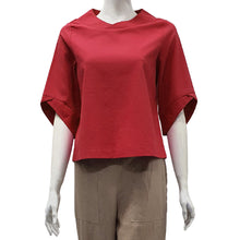 Load image into Gallery viewer, Anne Kelly Wide Neck Short-Sleeve Blouse
