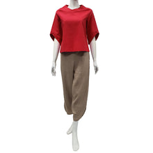 Load image into Gallery viewer, Anne Kelly Wide Neck Short-Sleeve Blouse

