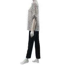 Load image into Gallery viewer, Joanna Miller Floral Print Roll-Sleeve Blouse
