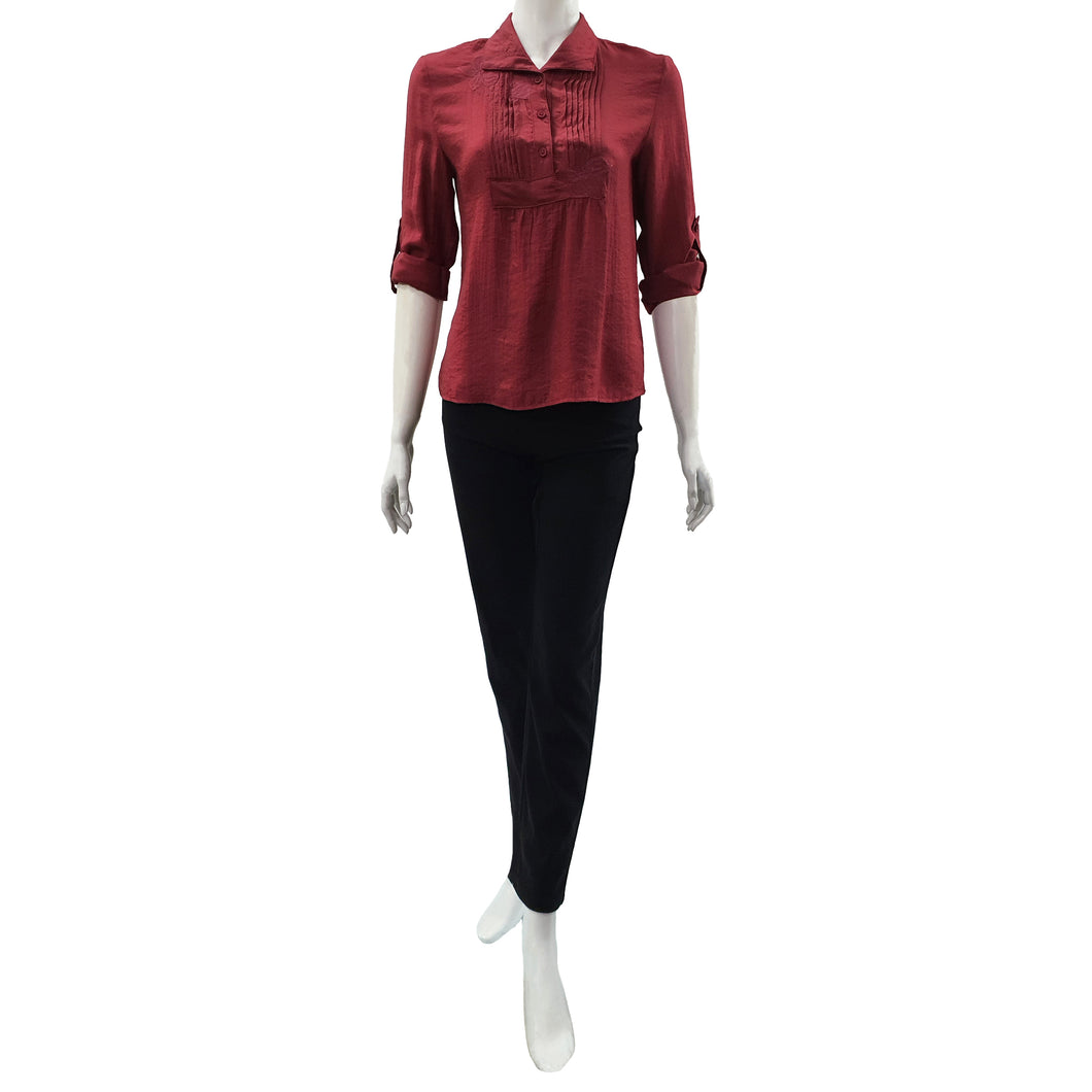 Joanna Miller Pleated Front Blouse