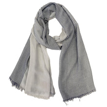 Load image into Gallery viewer, Colour-block Stripes Shawl

