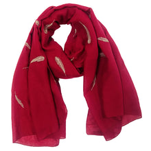 Load image into Gallery viewer, Feather embroider Shawl

