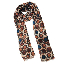 Load image into Gallery viewer, Concentric Circle Print Shawl

