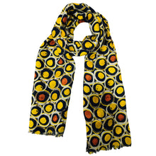 Load image into Gallery viewer, Concentric Circle Print Shawl

