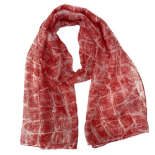 Load image into Gallery viewer, Two-tone Graphic Print Shawl
