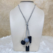 Load image into Gallery viewer, Wooden Geometric Shapes Long Necklace
