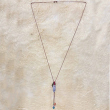 Load image into Gallery viewer, Porcelain Bead Dangle Necklace

