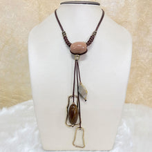 Load image into Gallery viewer, Coloured Stones Long Necklace
