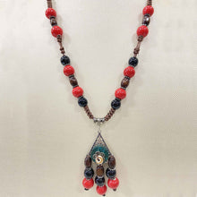 Load image into Gallery viewer, Beaded Tassel Necklace
