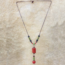 Load image into Gallery viewer, Resin Beads Dangle Necklace
